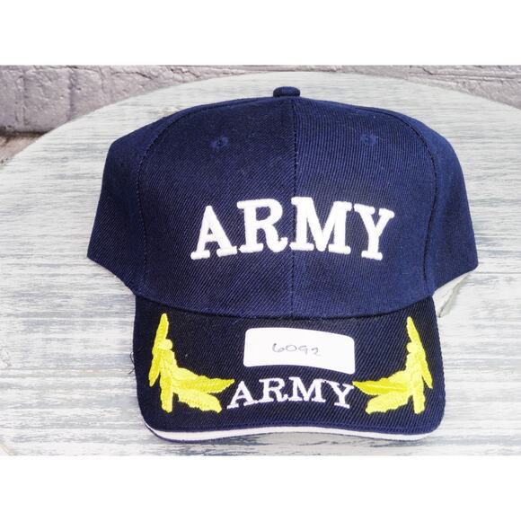 US Army Scrambled Egg Adjustable (Hook & Loop) Hat CapOne Size Fits Most - Picture 13 of 14